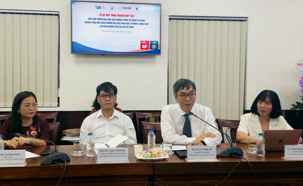 Hợp tác đào tạo nhân lực Toán học chất lượng cao Hợp tác đào tạo nhân lực Toán học chất lượng cao