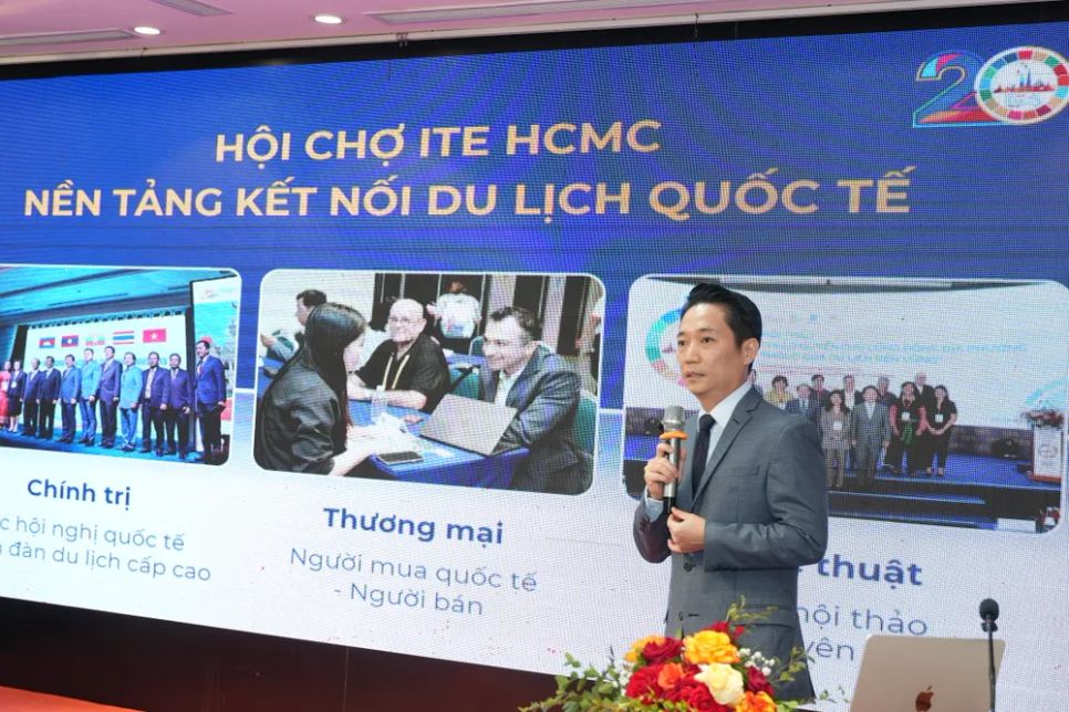 Ông Lê Trương Hiền Hòa, Phó giám đốc Sở Du lịch TPHCM chia sẻ tại hội thảo