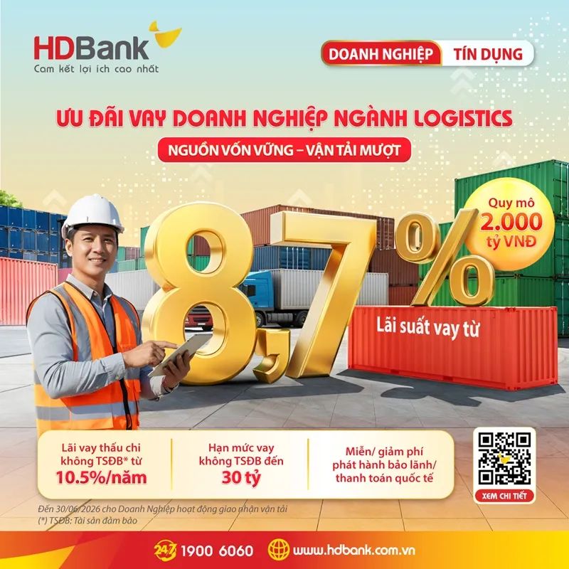 HDBank tung ‘combo’ cho nhóm nhà thầu dự án và doanh nghiệp logistics