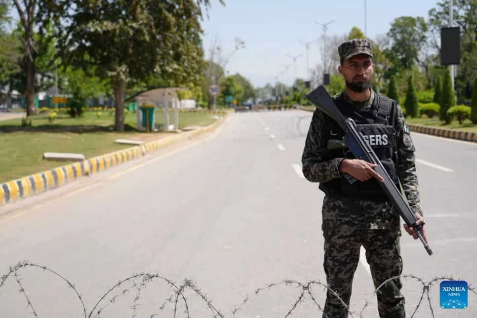 An ninh được thắt chặt tại thủ đô Islamabad của Pakistan. Ảnh: THX An ninh được thắt chặt tại thủ đô Islamabad của Pakistan. Ảnh: THX