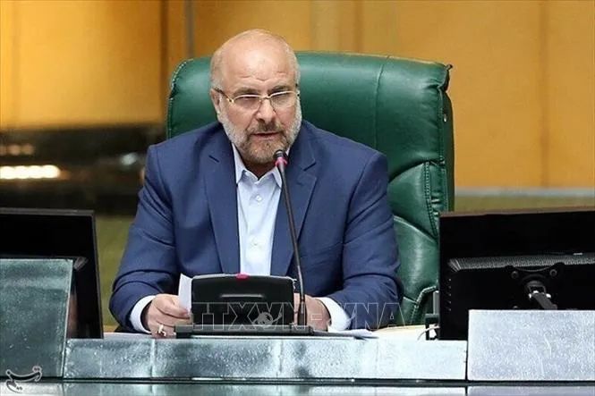 Chủ tịch Quốc hội Iran Mohammad Baqer Qalibaf. Ảnh: IRNA/TTXVN Chủ tịch Quốc hội Iran Mohammad Baqer Qalibaf. Ảnh: IRNA/TTXVN