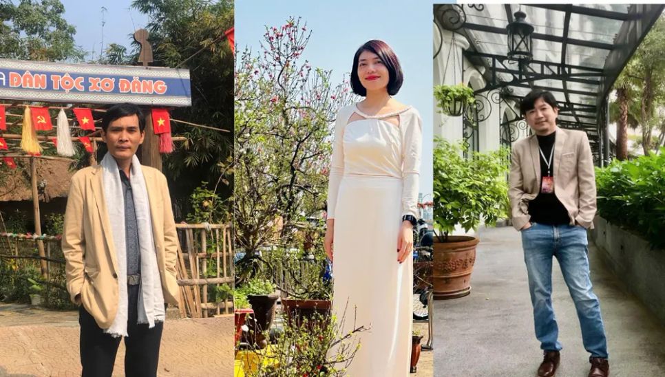 Các tác giả từ trái sang: Hồ Nhật Thảo, Nguyễn Thùy Trang, Nguyễn Sỹ Hảo