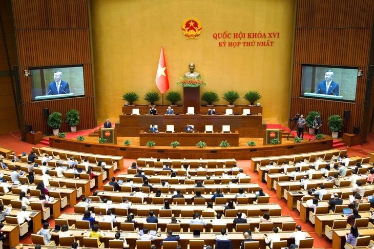 Toàn cảnh phiên họp sáng 12/4. Ảnh: Media Quốc hội Toàn cảnh phiên họp sáng 12/4. Ảnh: Media Quốc hội