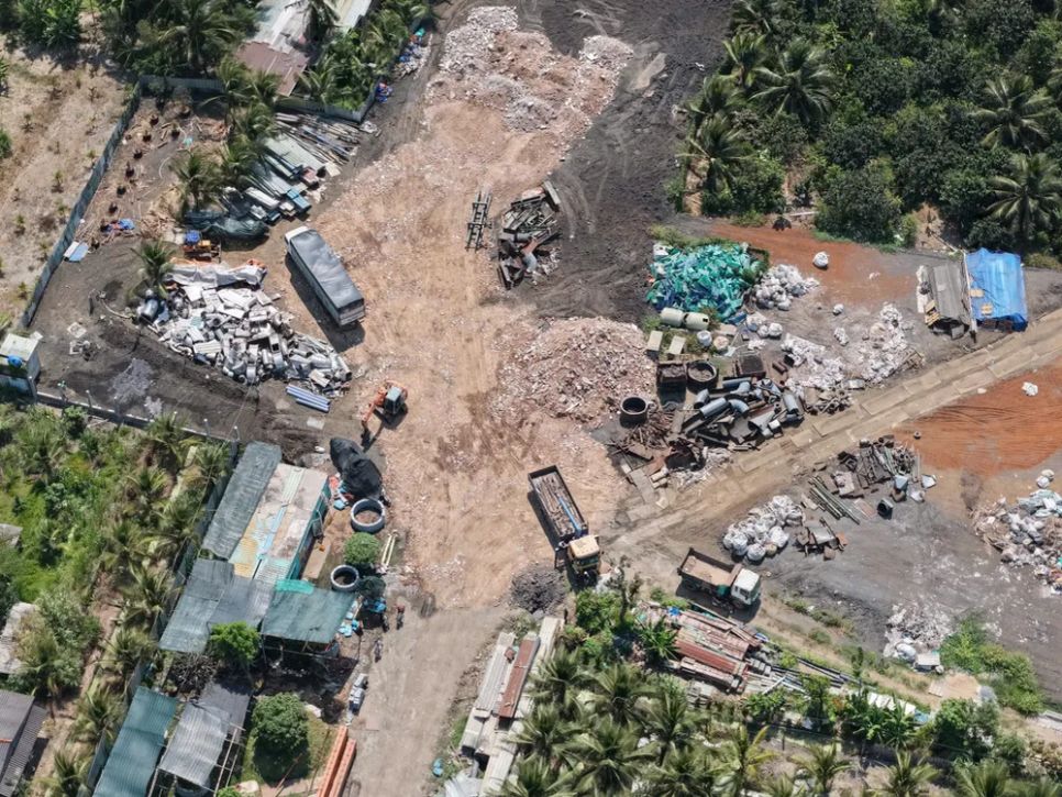 Hiện trường một số địa điểm liên quan được cơ quan công an theo dõi, củng cố hồ sơ, chứng cứ để xử lý