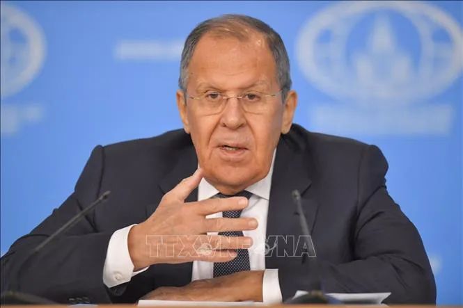 Ngoại trưởng Nga Sergey Lavrov. Ảnh: THX/TTXVN