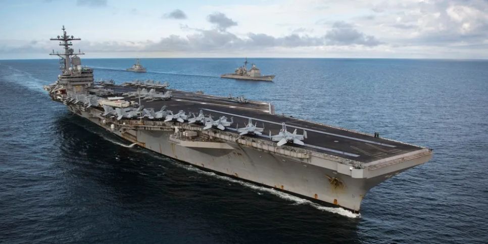 Tàu sân bay USS George H.W. Bush (CVN 77). Ảnh: Bộ Quốc phòng Mỹ