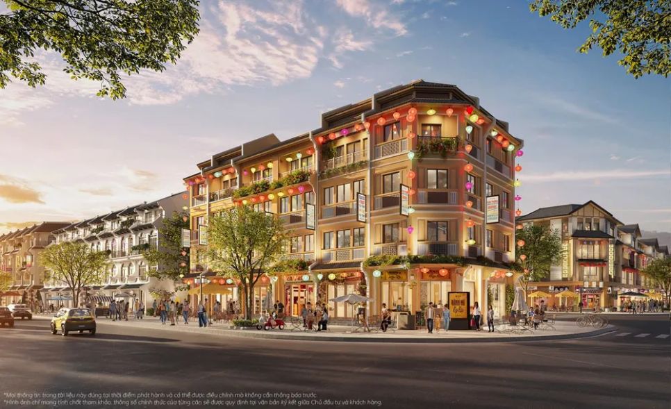 Nhà phố Boulevard Prime có diện tích khoảng 100m² - quy mô đủ lớn để vận hành đa dạng mô hình