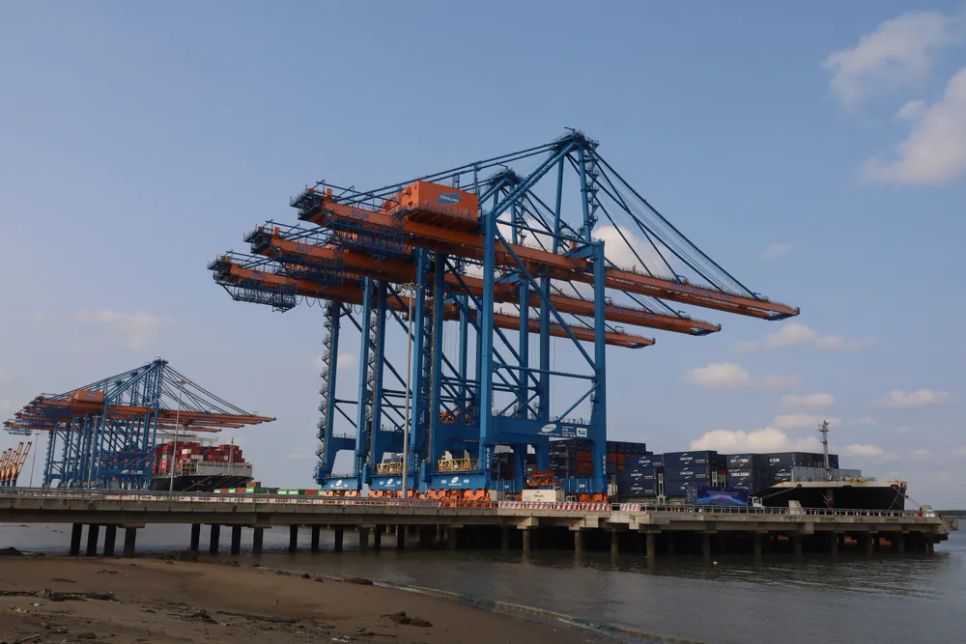 Cảng nước sâu Gemalink giai đoạn 1. Ảnh: THANH HUY