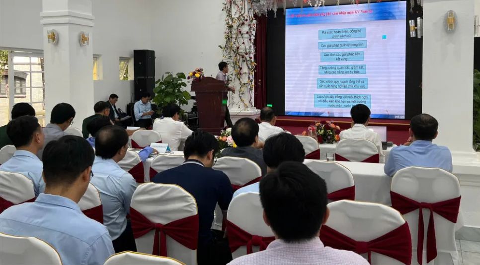 Các đại biểu dự Hội nghị nhận định tình hình khí tượng thủy văn thời hạn mùa năm 2026. Ảnh: LP <br>