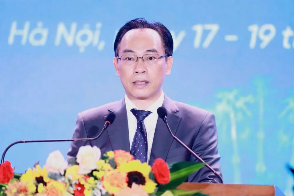 Bộ trưởng Bộ GD-ĐT Hoàng Minh Sơn phát biểu khai mạc ngày hội