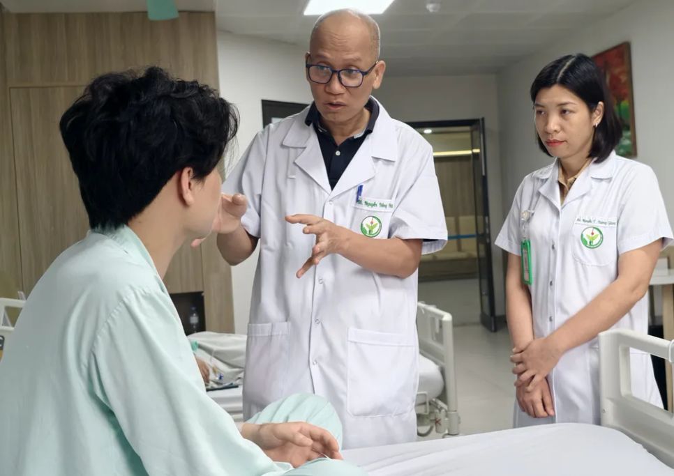 Sau ca phẫu thuật, sức khoẻ bệnh nhân đang tiến triển tốt. Ảnh: BVCC