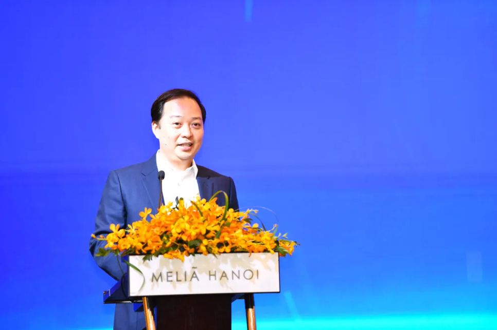 Ông Nguyễn Quốc Phương, Cục trưởng Cục Quản lý nợ và Kinh tế đối ngoại (Bộ Tài chính) phát biểu tại hội thảo. Ảnh: BTC