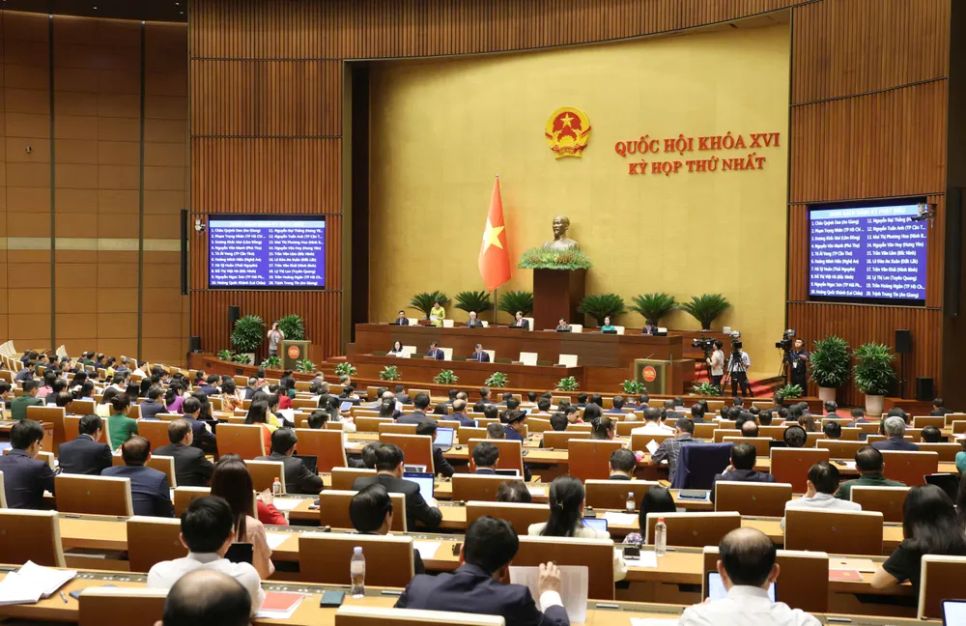 Phiên họp Quốc hội chiều 20-4. Ảnh: QUANG PHÚC