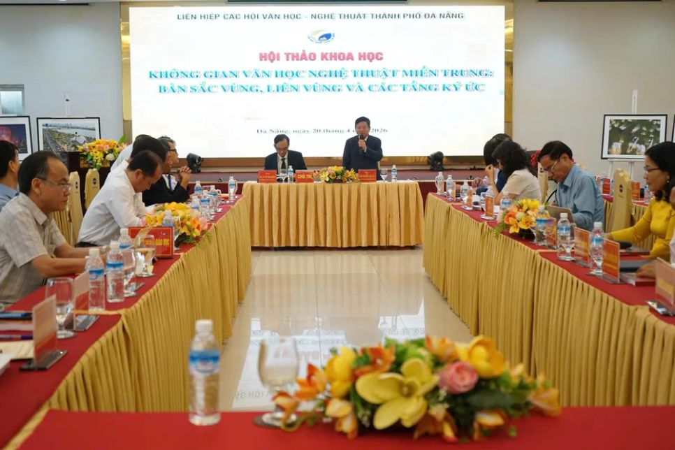 Hội thảo quy tụ các nhà khoa học, văn nghệ sĩ, giảng viên và những người hoạt động trong lĩnh vực văn hóa – nghệ thuật TP Đà Nẵng và đại diện 10 địa phương khu vực miền Trung – Tây nguyên