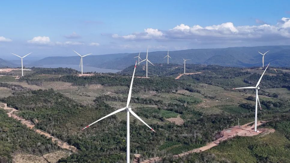 Toàn cảnh Nhà máy điện gió Savan 1 tại Lào – dự án năng lượng tái tạo do T&T Group đầu tư