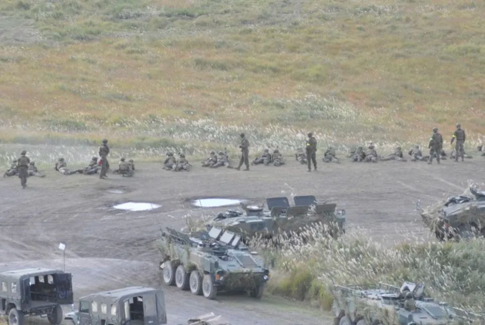 Thao trường Hijudai, ở tỉnh Oita, Tây Nam Nhật Bản. Ảnh: MAINICHI