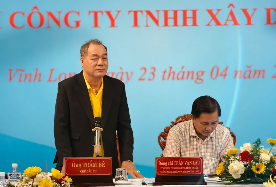 Đại diện chủ đầu tư phát biểu tại buổi làm việc