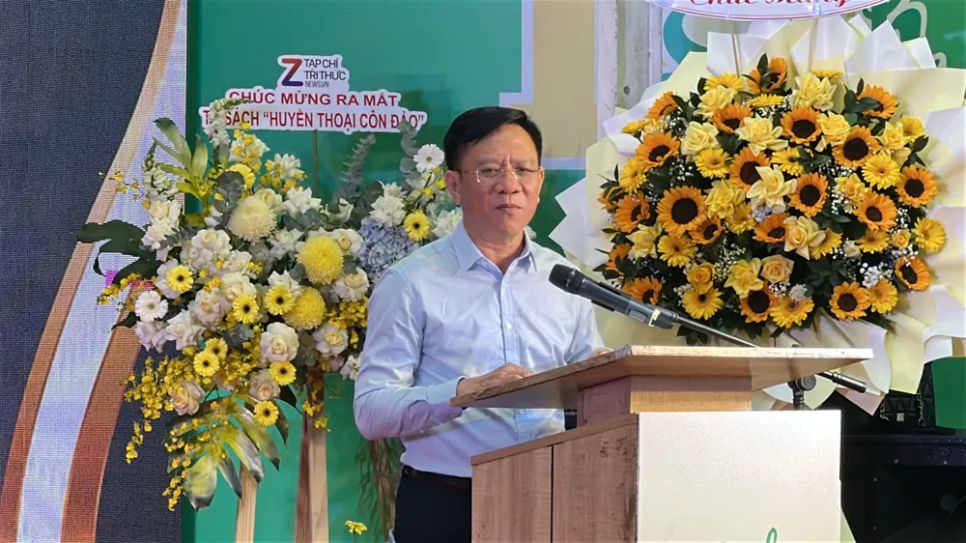 Đồng chí Nguyễn Ngọc Hồi, Phó Giám đốc Sở VH-TT TPHCM, phát biểu tại chương trình. Ảnh: HỒ SƠN