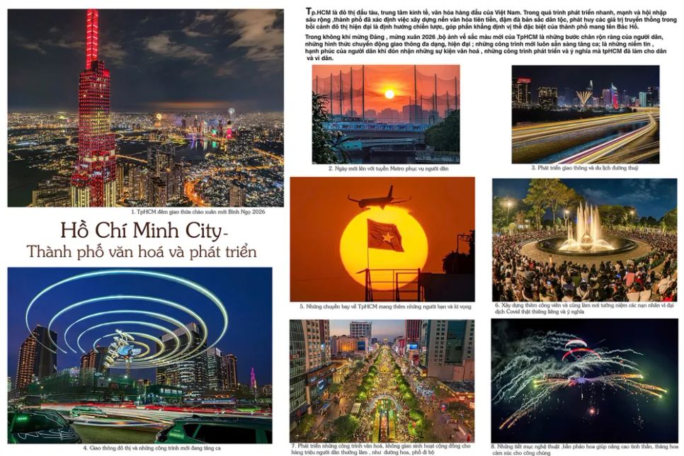 Giải nhì được trao cho tác giả Huỳnh Phạm Anh Dũng với bộ ảnh “Hồ Chí Minh City - Thành phố văn hóa và phát triển”
