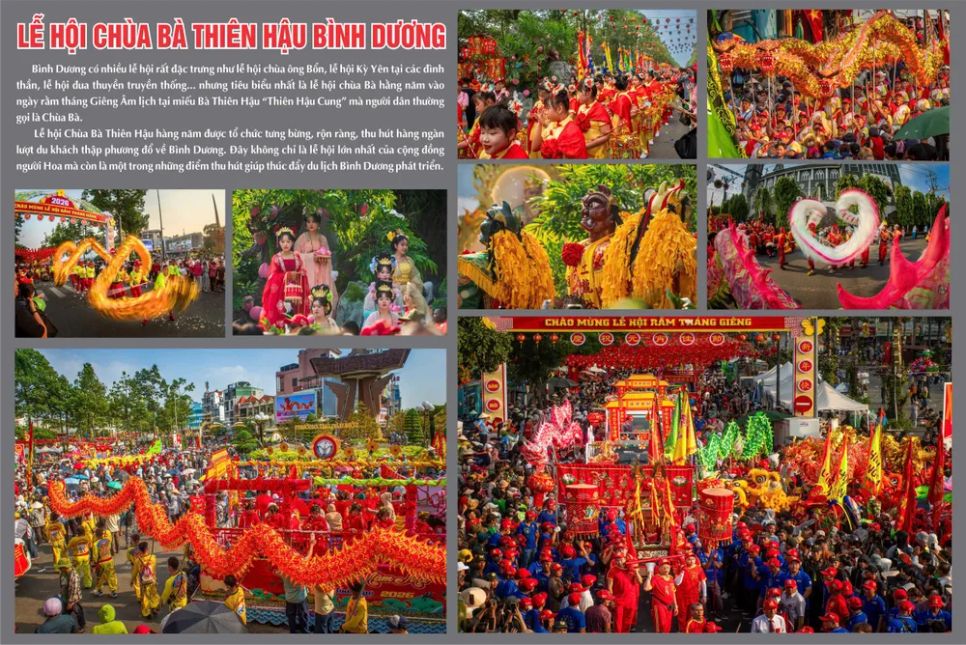 Tác phẩm “Lễ hội Chùa Bà Thiên Hậu Bình Dương” đoạt giải ba