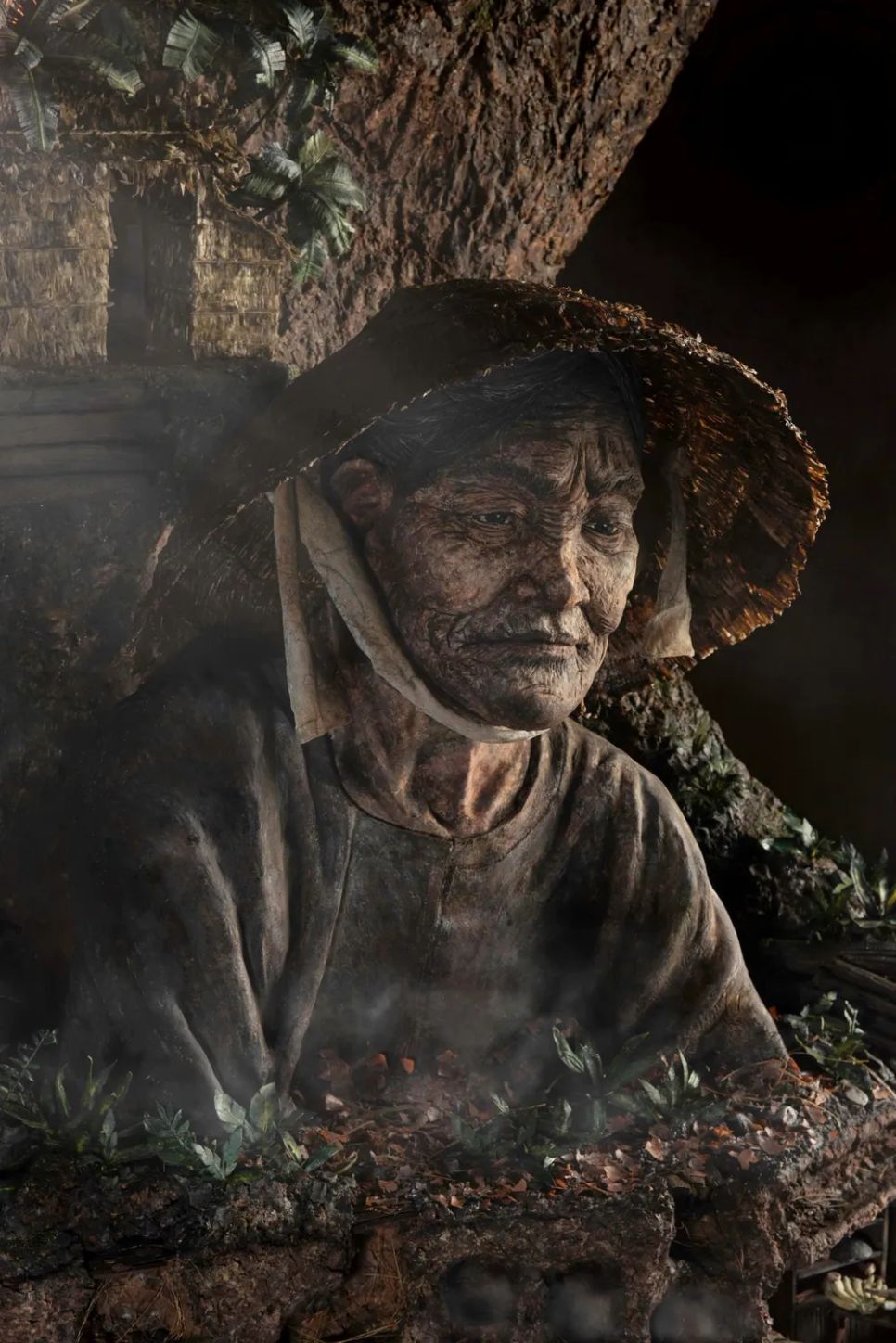 Cận cảnh tác phẩm Khuyết của Thiên Ân. Ảnh: NVCC