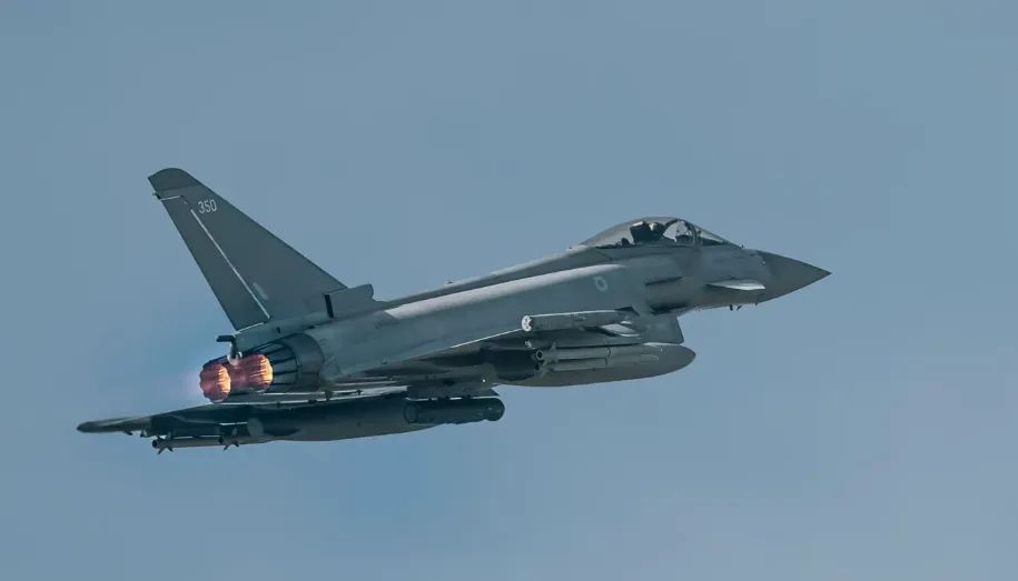 Máy bay chiến đấu Typhoon của Không quân Hoàng gia Anh. Ảnh Royal Air Force