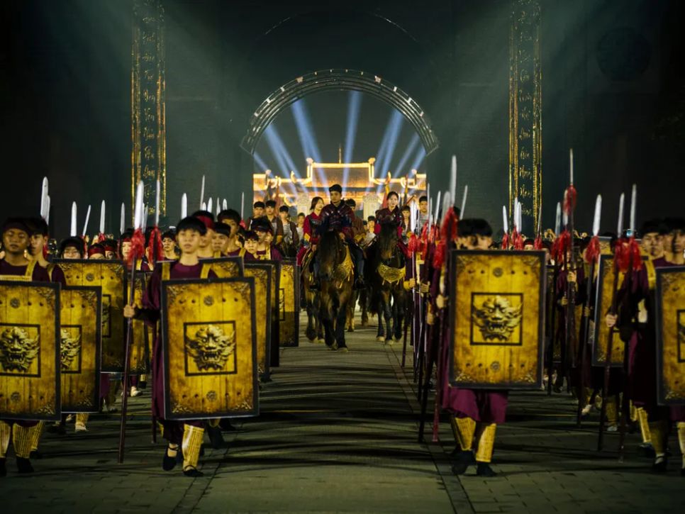 Một cảnh trong Lễ hội Đàn Kính Thiên 2026 với chủ đề “Huyền Thiên Cổ Đàn”. Ảnh: NGỌC ANH