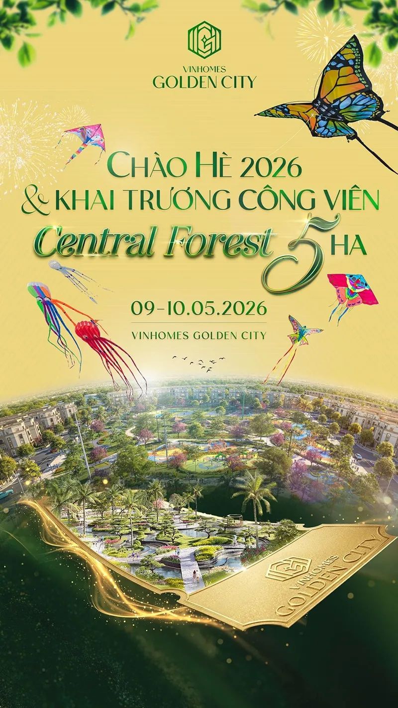 Công viên Central Forest 5ha đã hoàn thành, chuẩn bị đưa vào khai thác