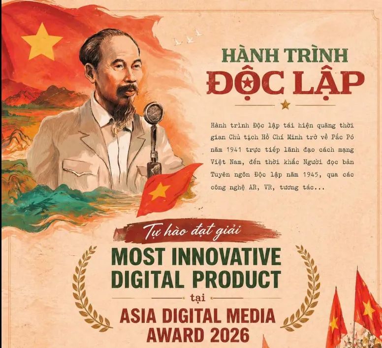 Giải “Sản phẩm số sáng tạo” cho tác phẩm “Hành trình Độc lập”