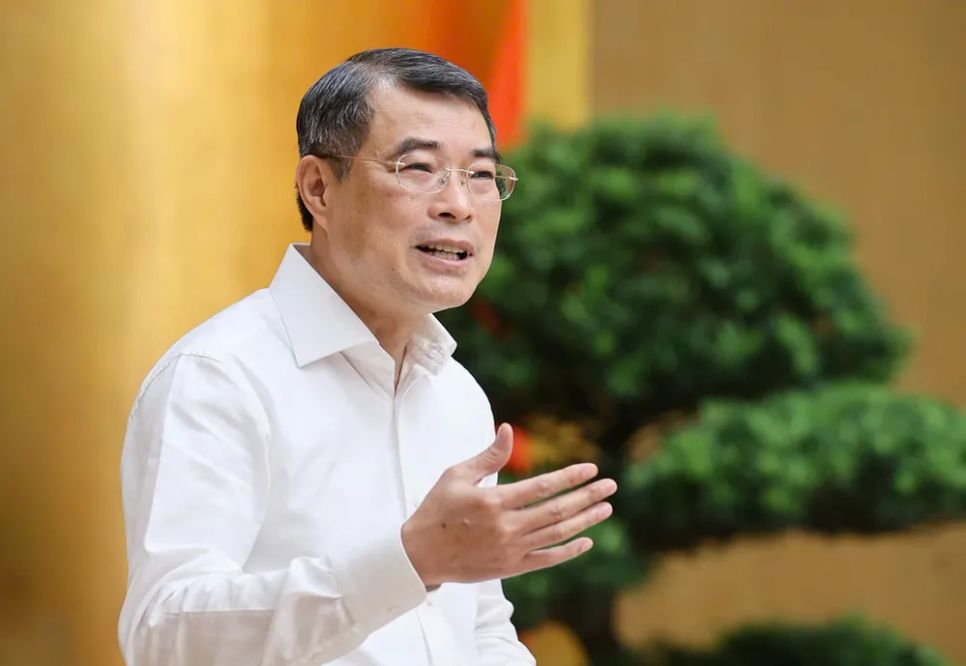 Thủ tướng Lê Minh Hưng phát biểu tại cuộc làm việc với Ngân hàng Nhà nước. Ảnh: VIẾT CHUNG