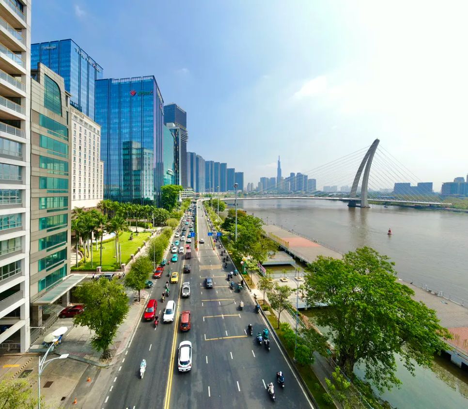 Đường Tôn Đức Thắng, phường Sài Gòn, TPHCM. Ảnh: HOÀNG HÙNG