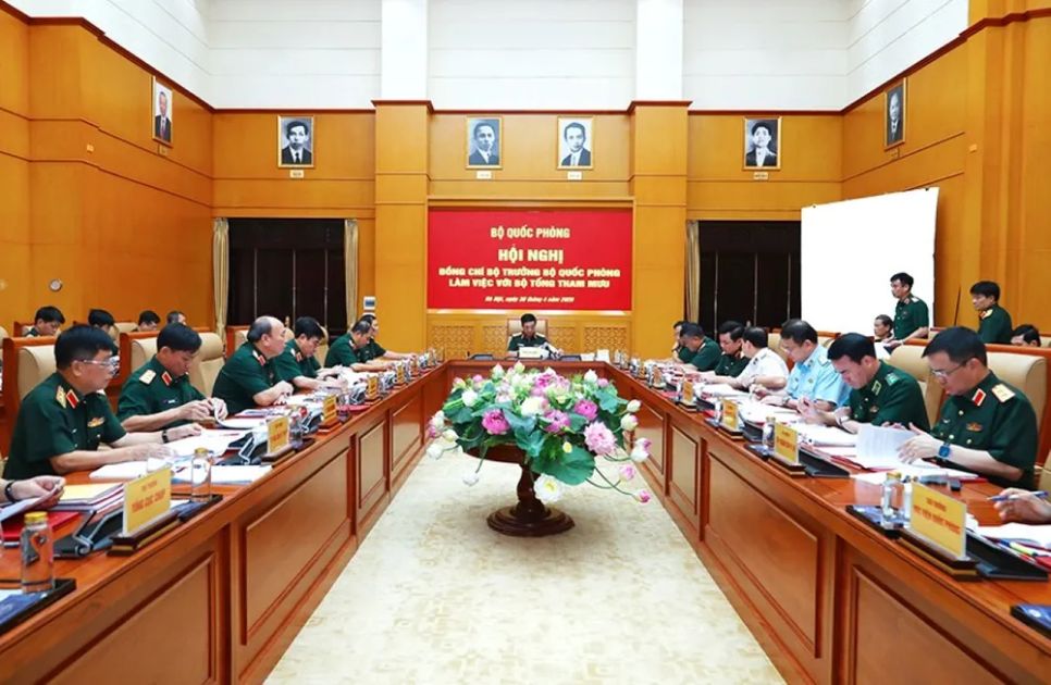 Quang cảnh cuộc làm việc. Ảnh: BQP