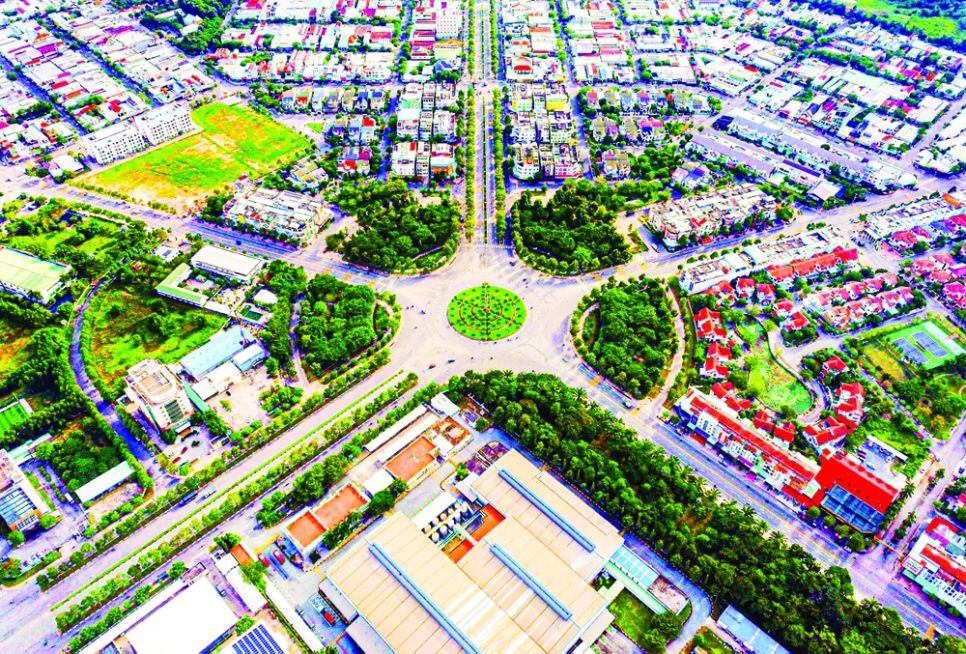 Một góc đô thị Mỹ Phước, phường Bến Cát