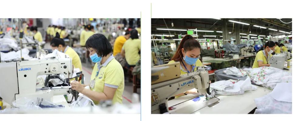 Công nhân Công ty TNHH Dony làm việc trên dây chuyền may mặc, đáp ứng yêu cầu sản xuất linh hoạt, đơn hàng nhỏ và giao nhanh của thị trường. Ảnh: HOÀNG HÙNG