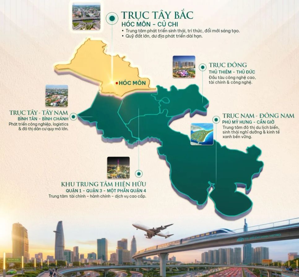 Sau khu Đông và khu Nam, Tây Bắc sẽ là hướng có tiềm năng tăng trưởng mạnh mẽ nhất trong những năm tới ở TPHCM