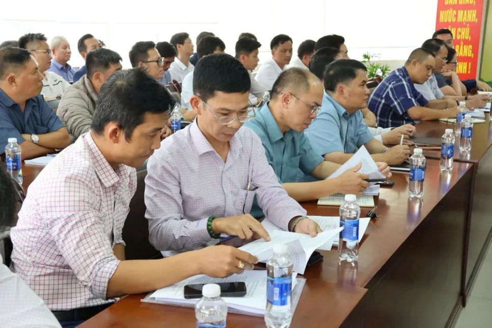 Đại diện các nhà đầu tư có dự án thanh tra tại buổi công bố
