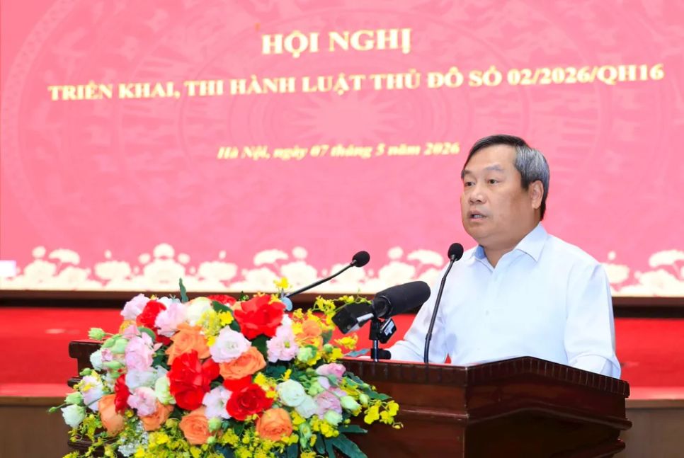 Chủ tịch UBND TP Hà Nội Vũ Đại Thắng quán triệt một số nội dung tại hội nghị