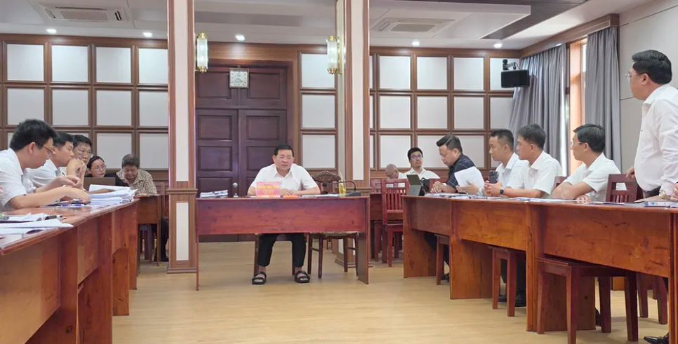 Đại diện chủ đầu tư dự án City Gate Tower phát biểu tại cuộc họp