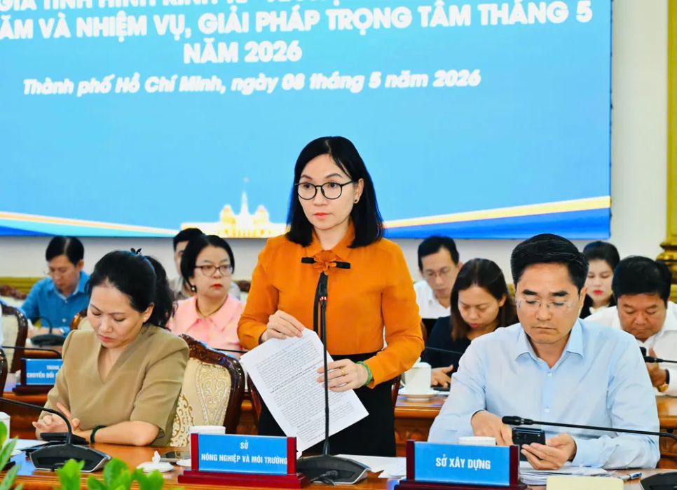 Phó Giám đốc Sở NN-MT Nguyễn Thị Bích Thủy phát biểu. Ảnh: VIỆT DŨNG