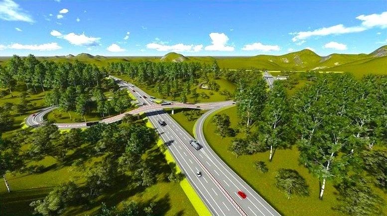 Phối cảnh cao tốc Quy Nhơn - Pleiku. Ảnh: Báo Chính phủ