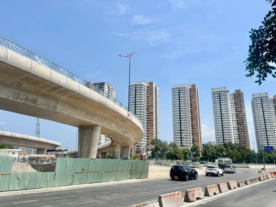 Phân luồng giao thông tạm cầu Giồng Ông Tố và nút giao An Phú