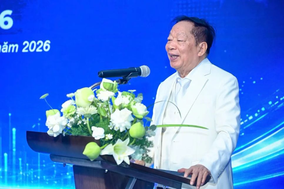 Ông Nguyễn Trường Sơn, Chủ tịch Công ty CP Quỹ Giải thưởng Bảo Sơn phát biểu tại lễ phát động. Ảnh: TRẦN BÌNH
