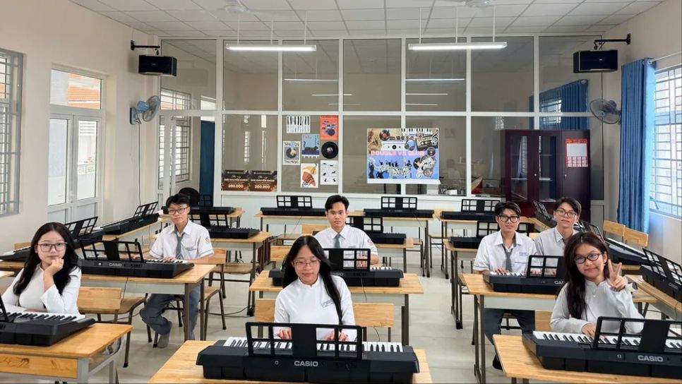 Học sinh được tạo điều kiện theo đuổi đam mê nghệ thuật tại cơ sở đào tạo chính khóa