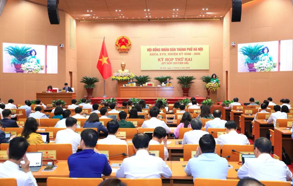 HĐND TP Hà Nội khóa XVII tổ chức kỳ họp thứ 2. Ảnh: BẢO CHI