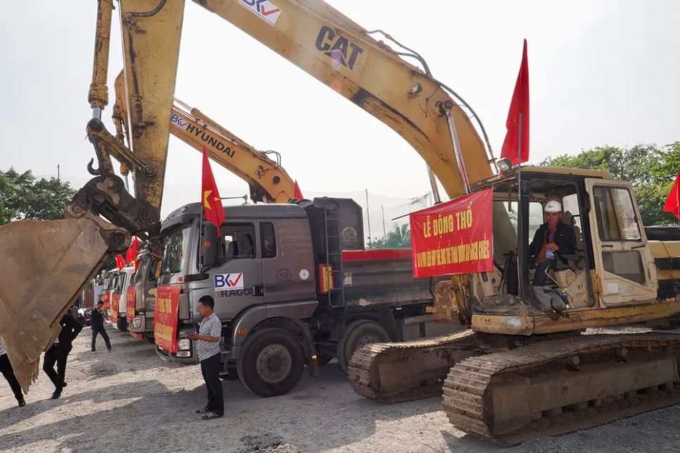 Động thổ dự án Khu liên hợp thể dục thể thao quốc gia Rạch Chiếc, phường An Khánh, TPHCM ngày 15-1-2026. ẢNH: HOÀNG HÙNG