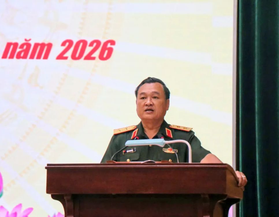 Trung tướng Trần Vinh Ngọc phát biểu chỉ đạo hội thi