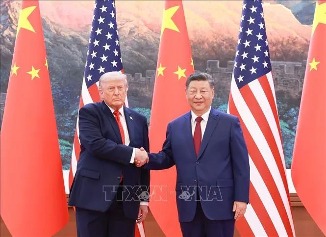 Chủ tịch Trung Quốc Tập Cận Bình và Tổng thống Mỹ Donald Trump tại cuộc hội đàm ở Bắc Kinh ngày 14-5-2026. Ảnh: THX/TTXVN Chủ tịch Trung Quốc Tập Cận Bình và Tổng thống Mỹ Donald Trump tại cuộc hội đàm ở Bắc Kinh ngày 14-5-2026. Ảnh: THX/TTXVN