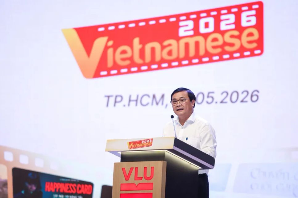 Nhà báo Nguyễn Ngọc Toàn, Tổng biên tập Báo Thanh Niên, Trưởng Ban tổ chức cuộc thi phát biểu tại lễ phát động. Ảnh: N.VÂN