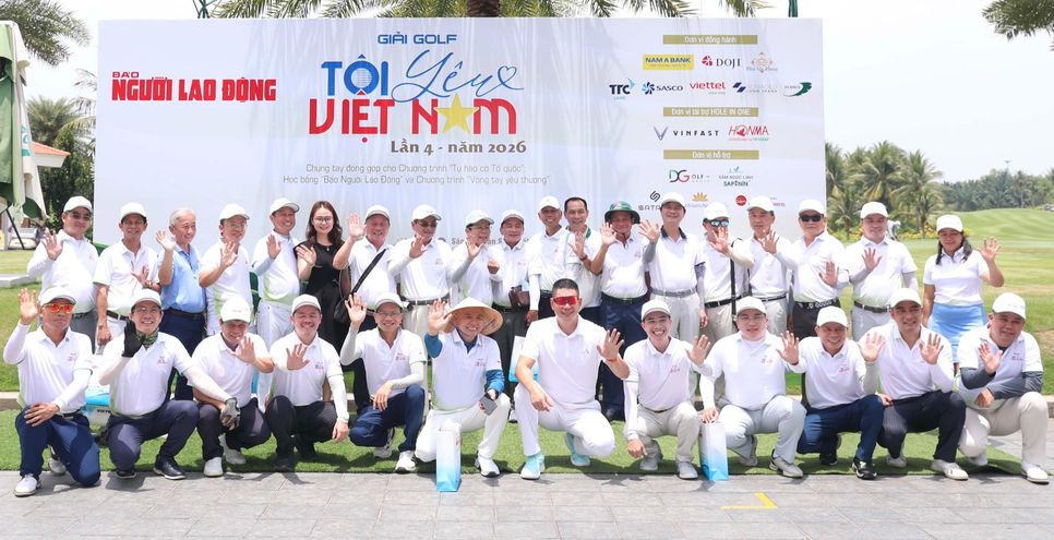 Giải Golf “Tôi yêu Việt Nam” lần 4 năm 2026 do Báo Người Lao Động tổ chức thu hút sự tham gia của 147 golfer là doanh nhân, đại diện các đơn vị đồng hành, đối tác cùng đông đảo golfer không chuyên trên cả nước