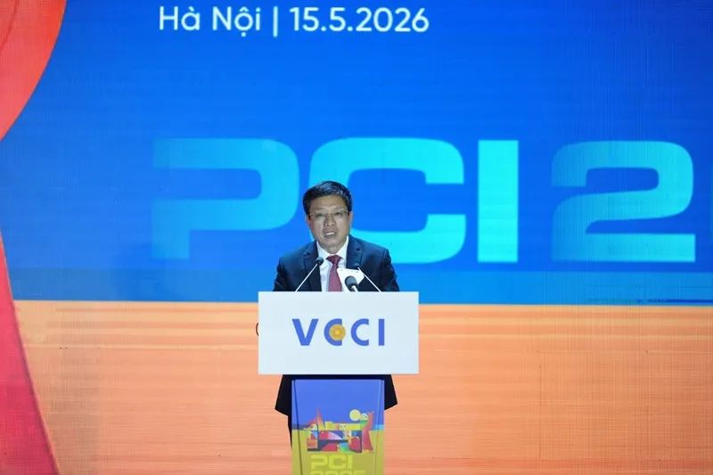 Chủ tịch VCCI Hồ Sỹ Hùng phát biểu tại lễ công bố.